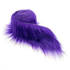 Craft Faux Fur Fabric Pre Cut Rolls - 2"x60" Fur Ribbon Faux Mohair Fabric Fur